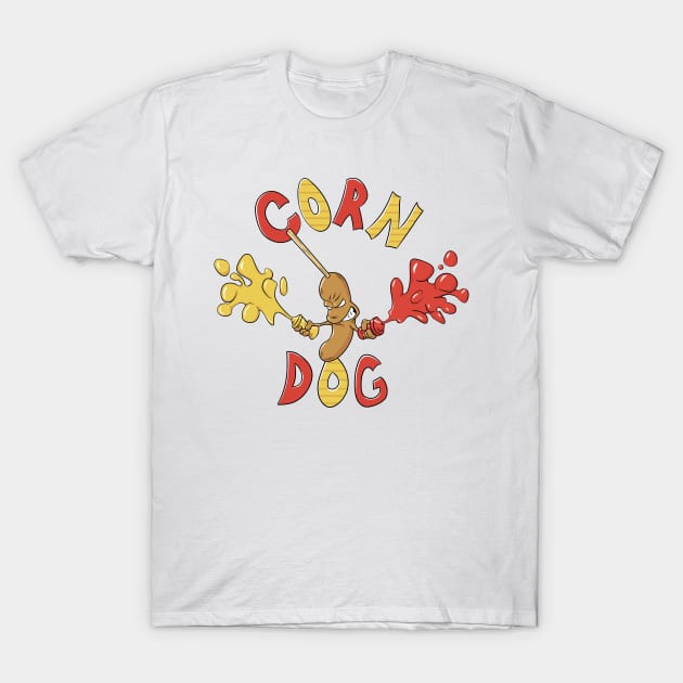 angry corndog T-Shirt by ruben